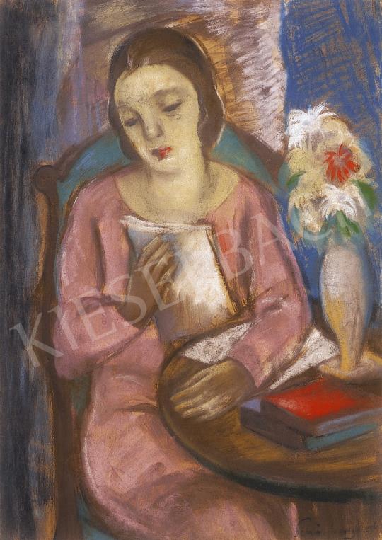  Schönberger Armand - Olvasó nő | 11. Aukció aukció / 44 tétel