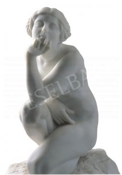  Kisfaludi Stróbl, Zsigmond - Crouching, 1918 | 11th Auction auction / 69 Lot