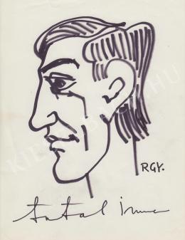  Rózsahegyi, György - Portrait of Imre Antal Humorist, TV Commentator 