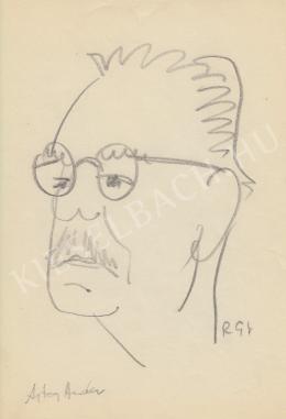  Rózsahegyi, György - Portrait of Andor Ajtay Actor, Director (1970s)