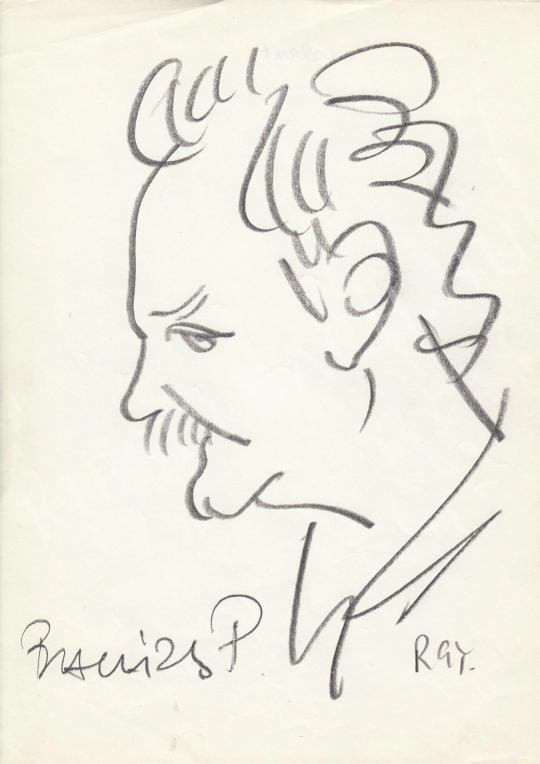 Eladó  Rózsahegyi György - Balázs Péter színész portréja festménye
