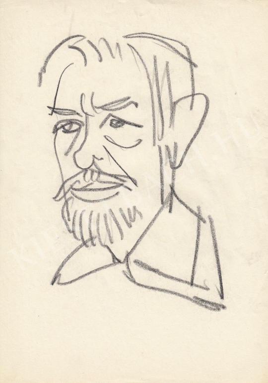  Rózsahegyi György - Benkő Gyula színész portréja festménye