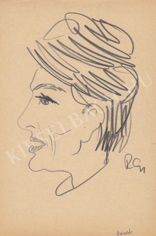 For sale  Rózsahegyi, György - Portrait of Kati Berek Actress 's painting
