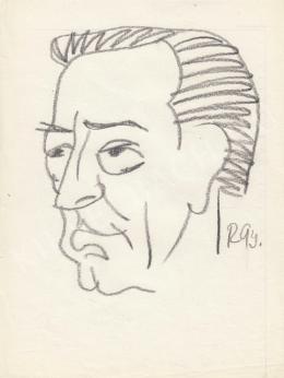  Rózsahegyi, György - Portrait of Ferenc Bessenyei Actor (1970-80s)