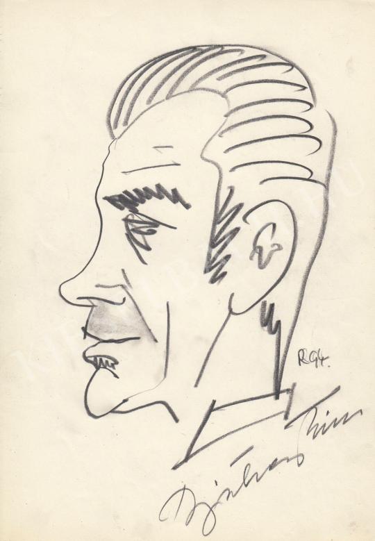 For sale  Rózsahegyi, György - Portrait of Tibor Bicskey Actor 's painting