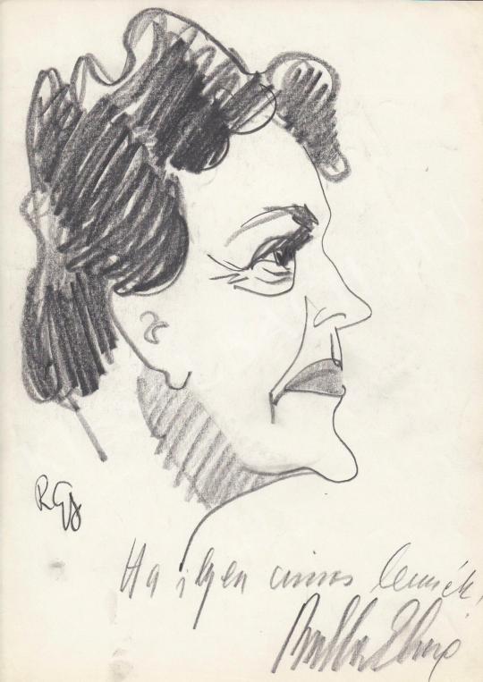  Rózsahegyi, György - Portrait of Emma Bulla Actress painting