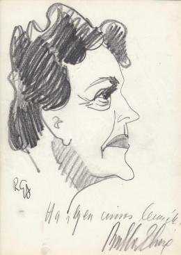 Rózsahegyi György - Bulla Elma színésznő portréja (1970-80-as évek)