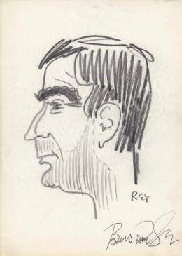  Rózsahegyi, György - Portrait of Gyula Buss Actor (1970-80s)