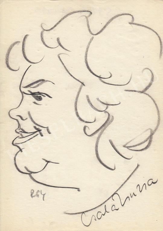 For sale  Rózsahegyi, György - Portrait of Zsuzsa Csala Actress 's painting