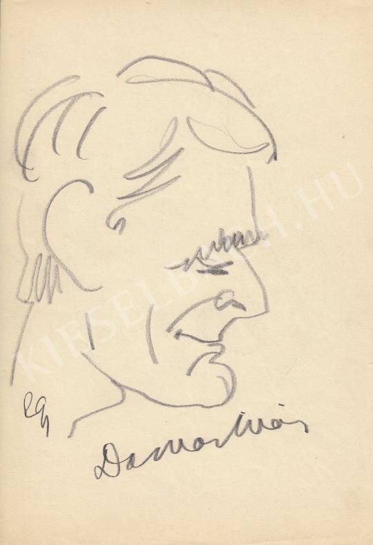  Rózsahegyi, György - Portrait of Iván Darvas Actor painting