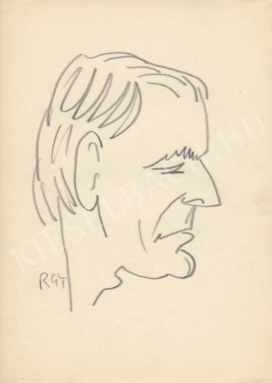 Rózsahegyi, György - Portrait of Iván Darvas Actor painting