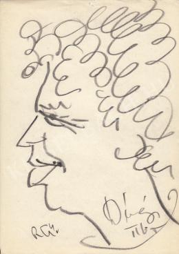  Rózsahegyi, György - Portrait of Tibor Dévényi Actor 