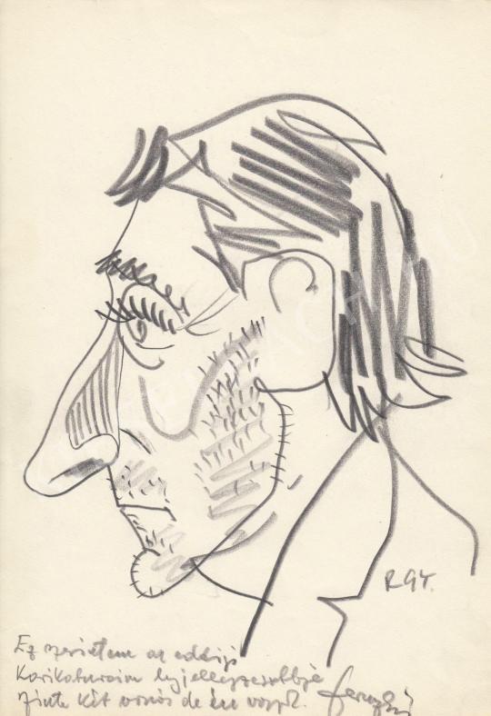 For sale  Rózsahegyi, György - Portrait of F(?) Signed Actor 's painting