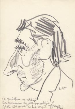  Rózsahegyi, György - Portrait of F(?) Signed Actor 