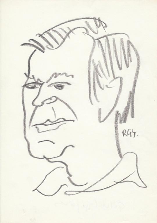 For sale  Rózsahegyi, György - Portrait of János Gálvölgyi Actor, Humorist 's painting