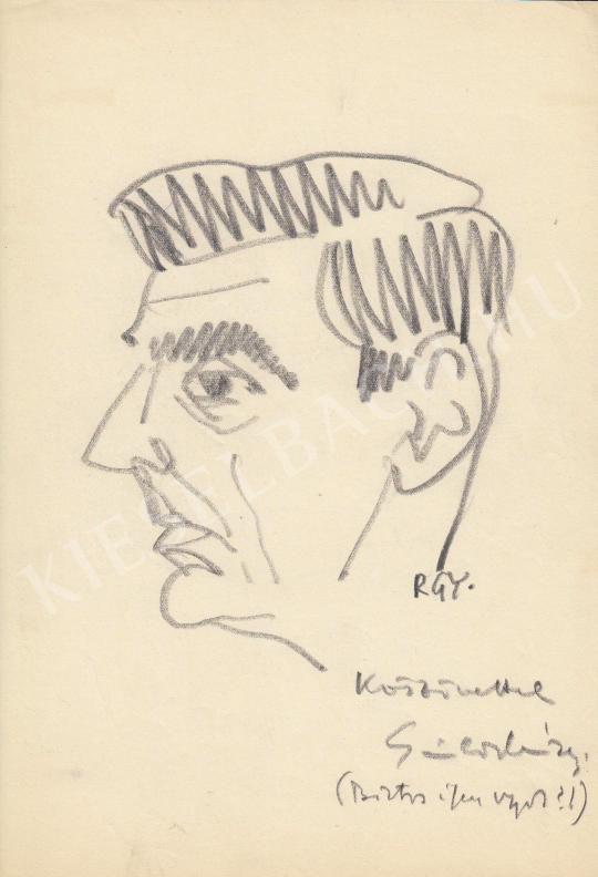 For sale  Rózsahegyi, György - Portrait of Miklós Gábor Actor 's painting