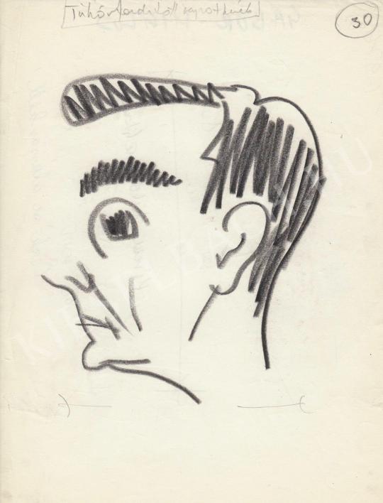  Rózsahegyi, György - Portrait of Miklós Gábor Actor painting