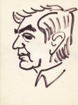 Rózsahegyi, György - Portrait of Miklós Gábor Actor 