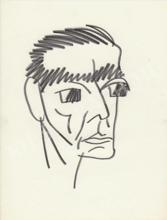 Rózsahegyi, György - Portrait of Miklós Gábor Actor painting