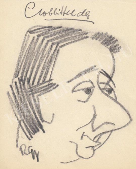 For sale  Rózsahegyi, György - Portrait of Hilda Gobbi Actress 's painting