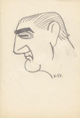  Rózsahegyi, György - Portrait of Zoltán Gregus Actor (1960-70s)