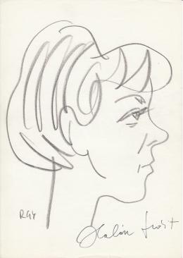  Rózsahegyi, György - Portrait of Judit Halász Actress, Singer (1970-80s)