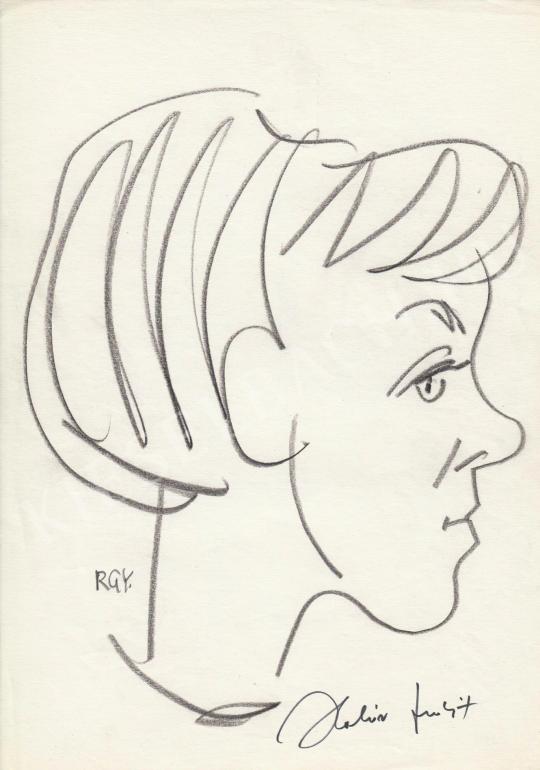 For sale  Rózsahegyi, György - Portrait of Judit Halász Actress, Singer 's painting