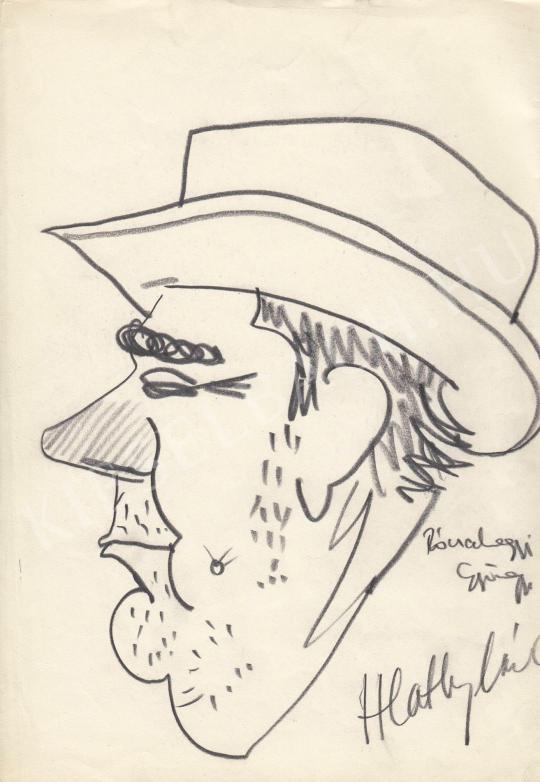  Rózsahegyi, György - Portrait of László Hlatky Actor painting