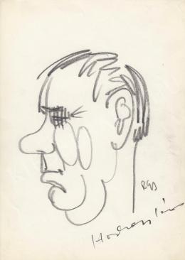 Rózsahegyi, György - Portrait of János Horkai Actor 