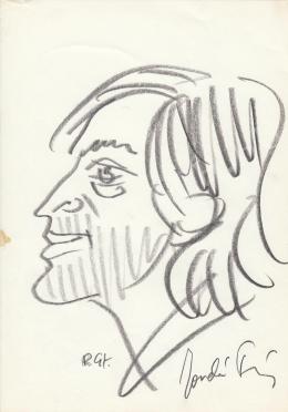  Rózsahegyi, György - Portrait of Tamás Jordán Actor 