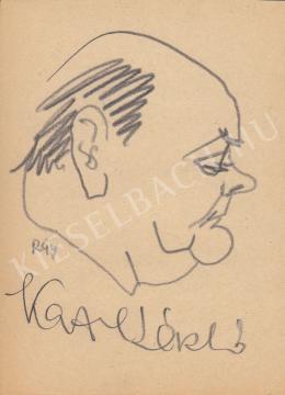  Rózsahegyi, György - Portrait of László Kazal Actor. Singer, Song writer 