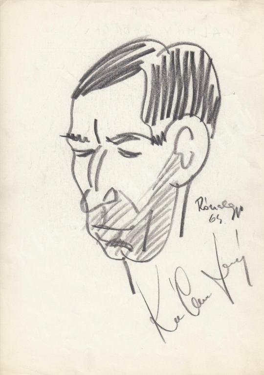  Rózsahegyi, György - Portrait of György Kálmán Actor painting