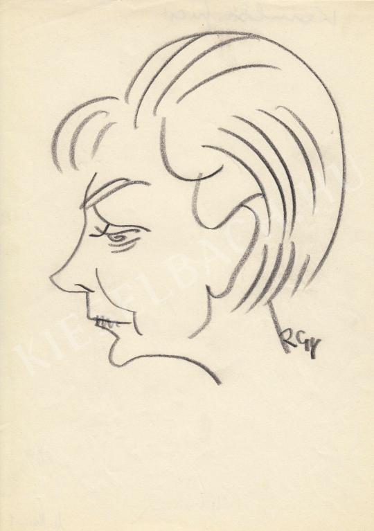 For sale  Rózsahegyi, György - Portrait of Juci Komlós Actress 's painting