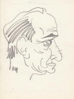  Rózsahegyi, György - Portrait of Sándor Kőmíves Actor 
