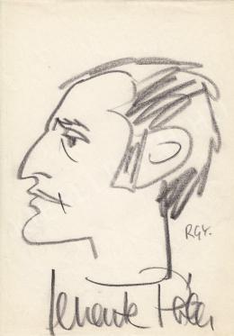  Rózsahegyi, György - Portrait of Péter Levente Actor, Director (1970-80s)