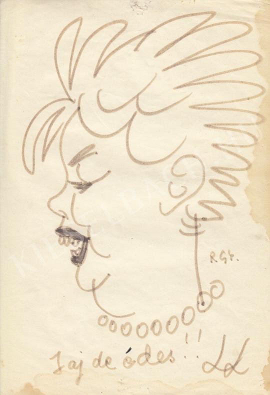  Rózsahegyi György - Lórán Lenke színésznő portréja festménye