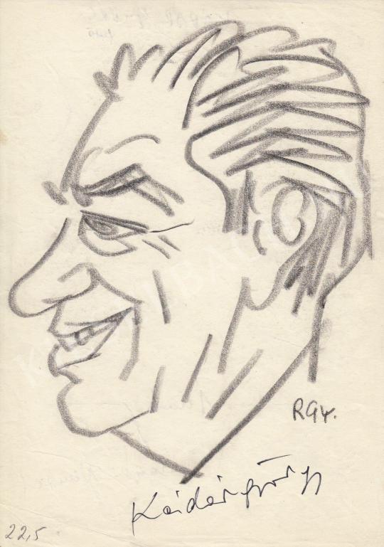 Eladó  Rózsahegyi György - Kádár György festő, grafikus portréja festménye