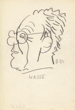  Rózsahegyi, György - Portrait of Felix Kassowitz Cartoonist, Graphics 