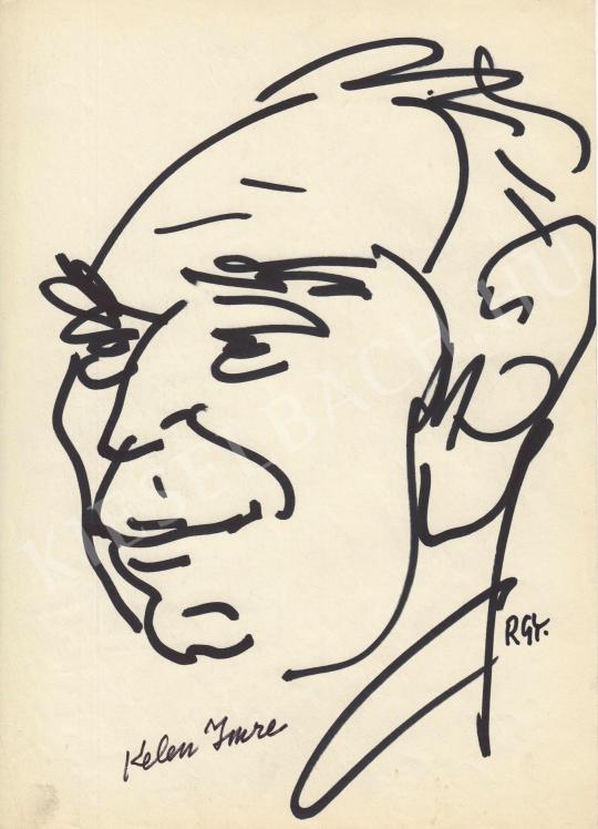 Eladó  Rózsahegyi György - Kelen Imre grafikus, karikaturista portréja festménye