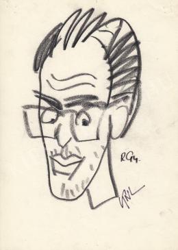  Rózsahegyi György - Kertész N. László karikaturista portréja 