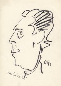  Rózsahegyi, György - Portrait of László Menkó Caricaturist 