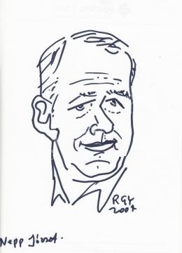  Rózsahegyi, György - Portrait of József Nepp Cartoonist 