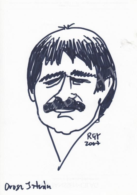 Eladó  Rózsahegyi György - Orosz István grafikus portréja festménye