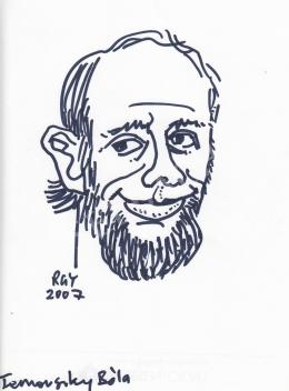  Rózsahegyi, György - Portrait of Béla Ternovszky Cartoonist 