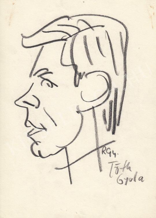 Eladó  Rózsahegyi György - Tóth Gyula karikaturista portréja festménye