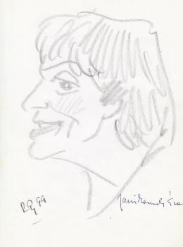  Rózsahegyi, György - Portrait of Éva Janikovszky Poet, Writer, Editor (1990s)