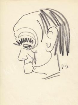  Rózsahegyi, György - Portrait of Lajos Kassák Writer, Poet, Artist (c. 1965)