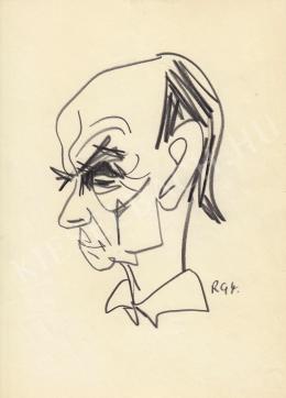  Rózsahegyi, György - Portrait of Lajos Kassák Writer, Poet, Artist (c. 1965)