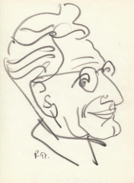  Rózsahegyi, György - Portrait of László Kardos Historian painting