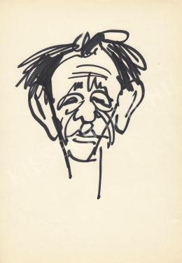  Rózsahegyi, György - Portrait of Zoltán Keszthely Poet, Writer (1970-80s)